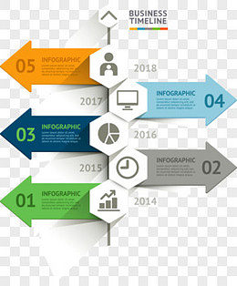 商務(wù)信息圖表示意圖PPT元素PNG圖片.