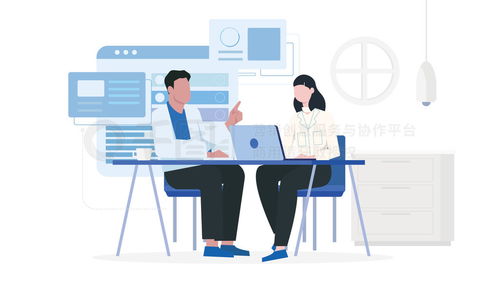 扁平化插畫(huà) 商務(wù)辦公場(chǎng)景團(tuán)隊(duì)談?wù)摫馄交ヂ?lián)網(wǎng)信息圖案 免費(fèi)下載 插畫(huà)圖片 8000像素 千圖網(wǎng)